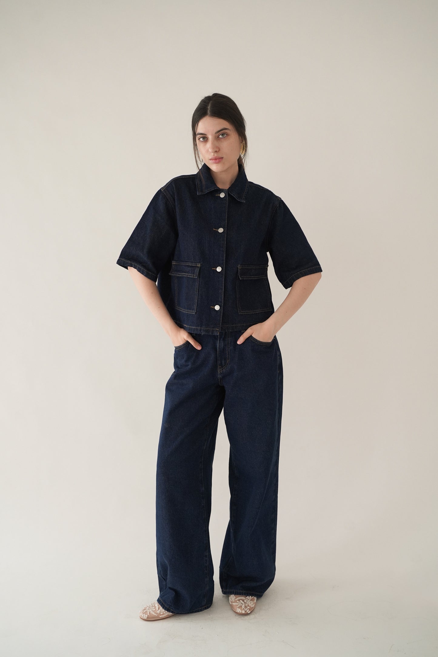 LEO DENIM TOP