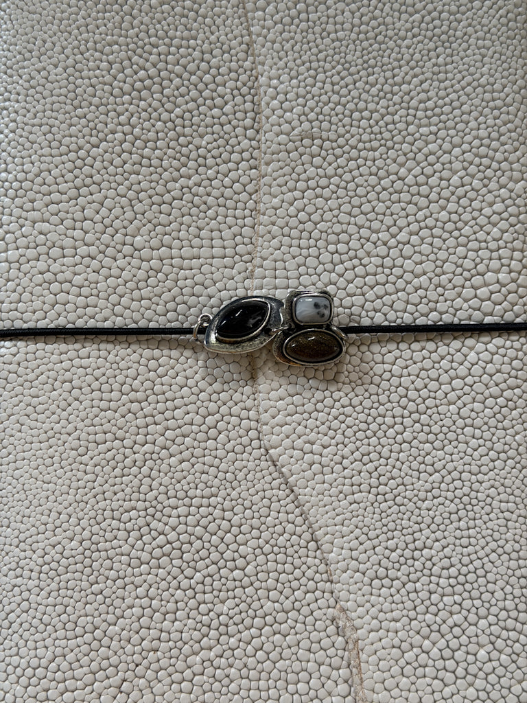 Evadne Trifold Leather Folio A5