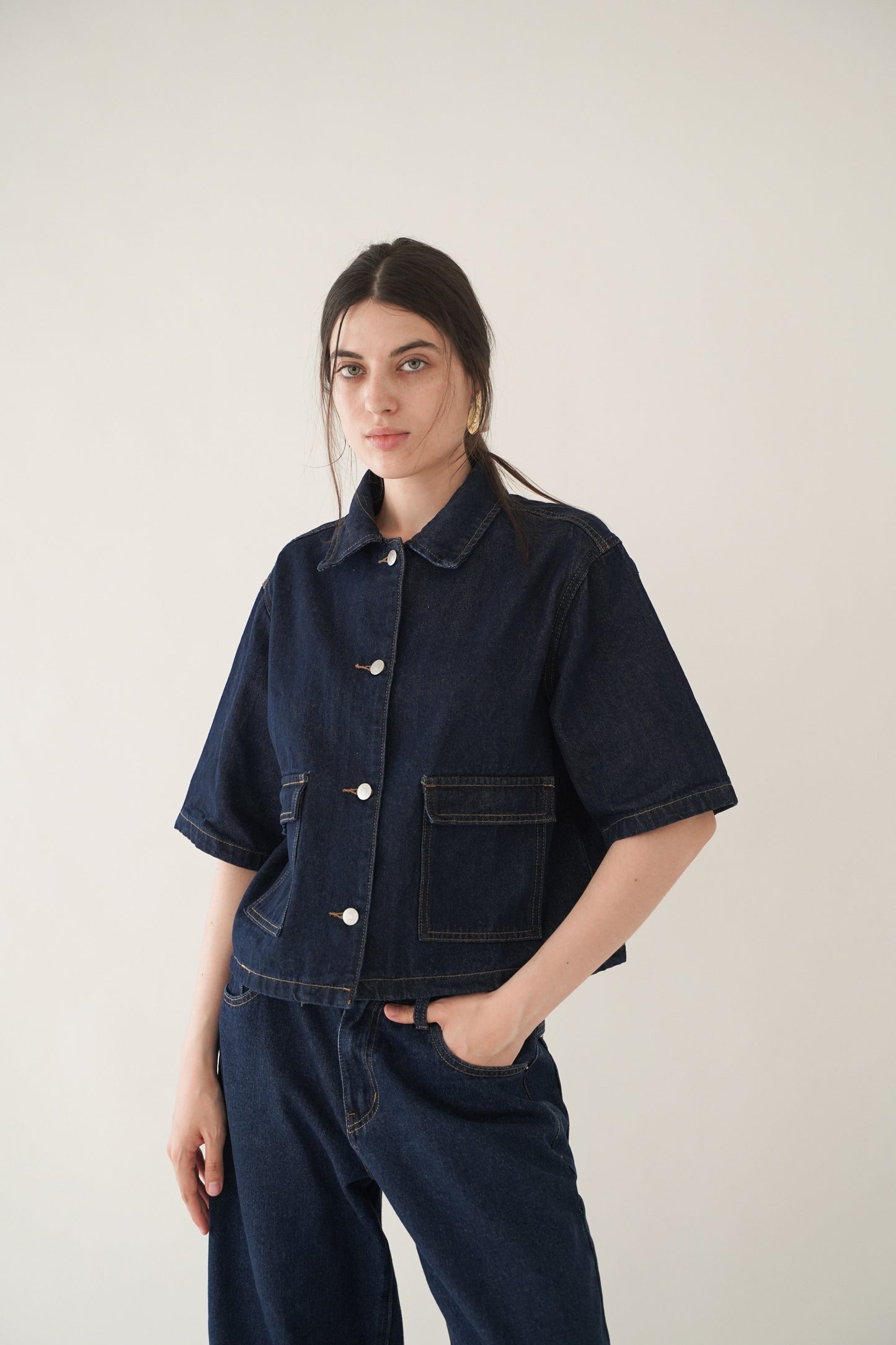LEO DENIM TOP