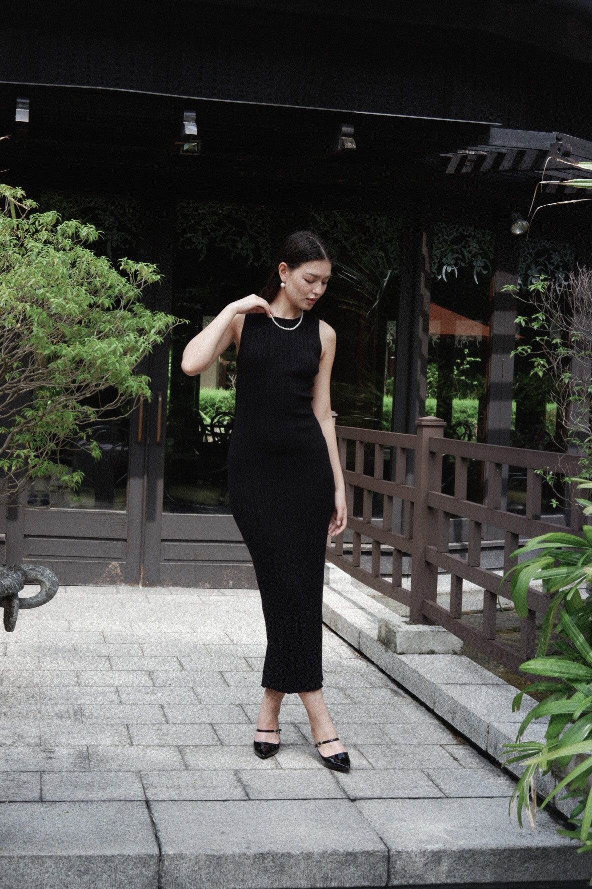 LOLA KNITTED DRESS (Black)