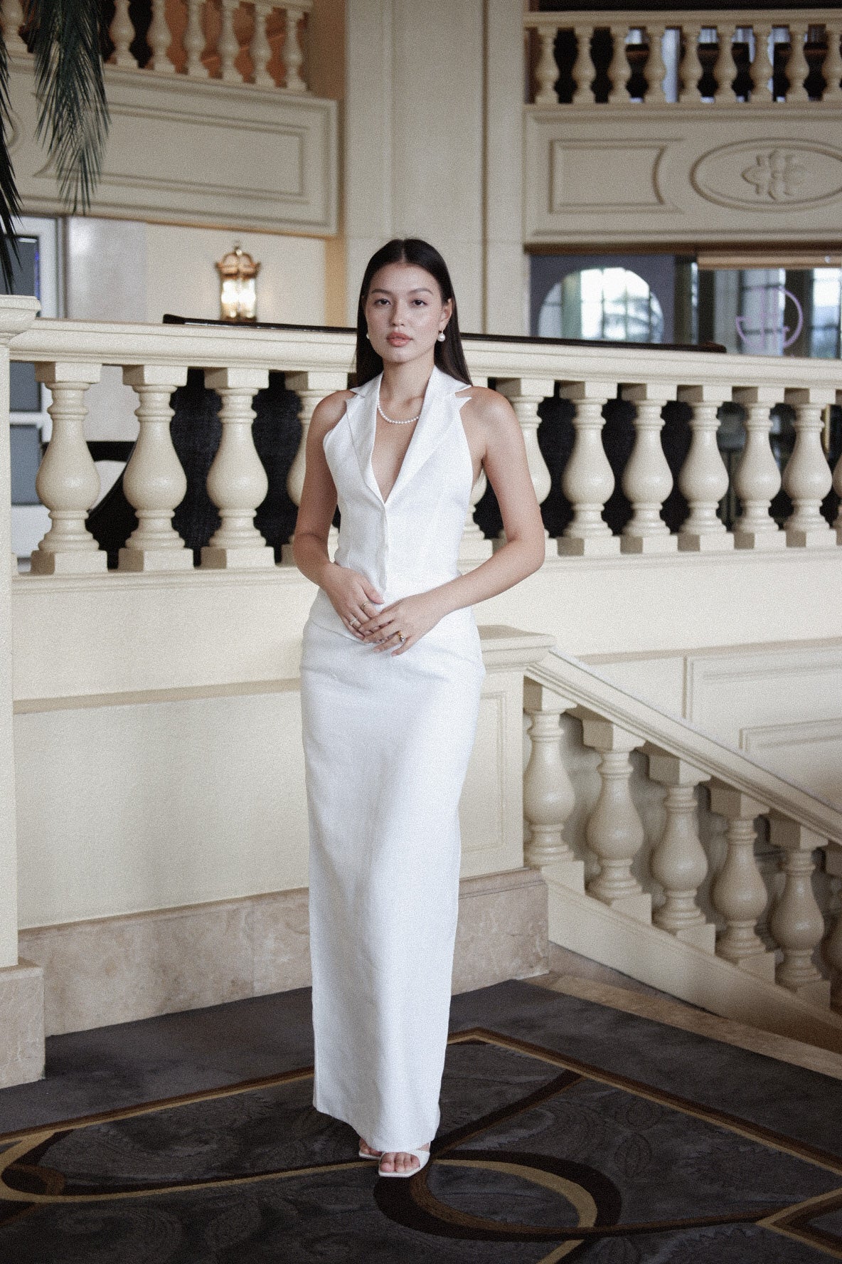 ZOE LINEN TOP (White) Preorder