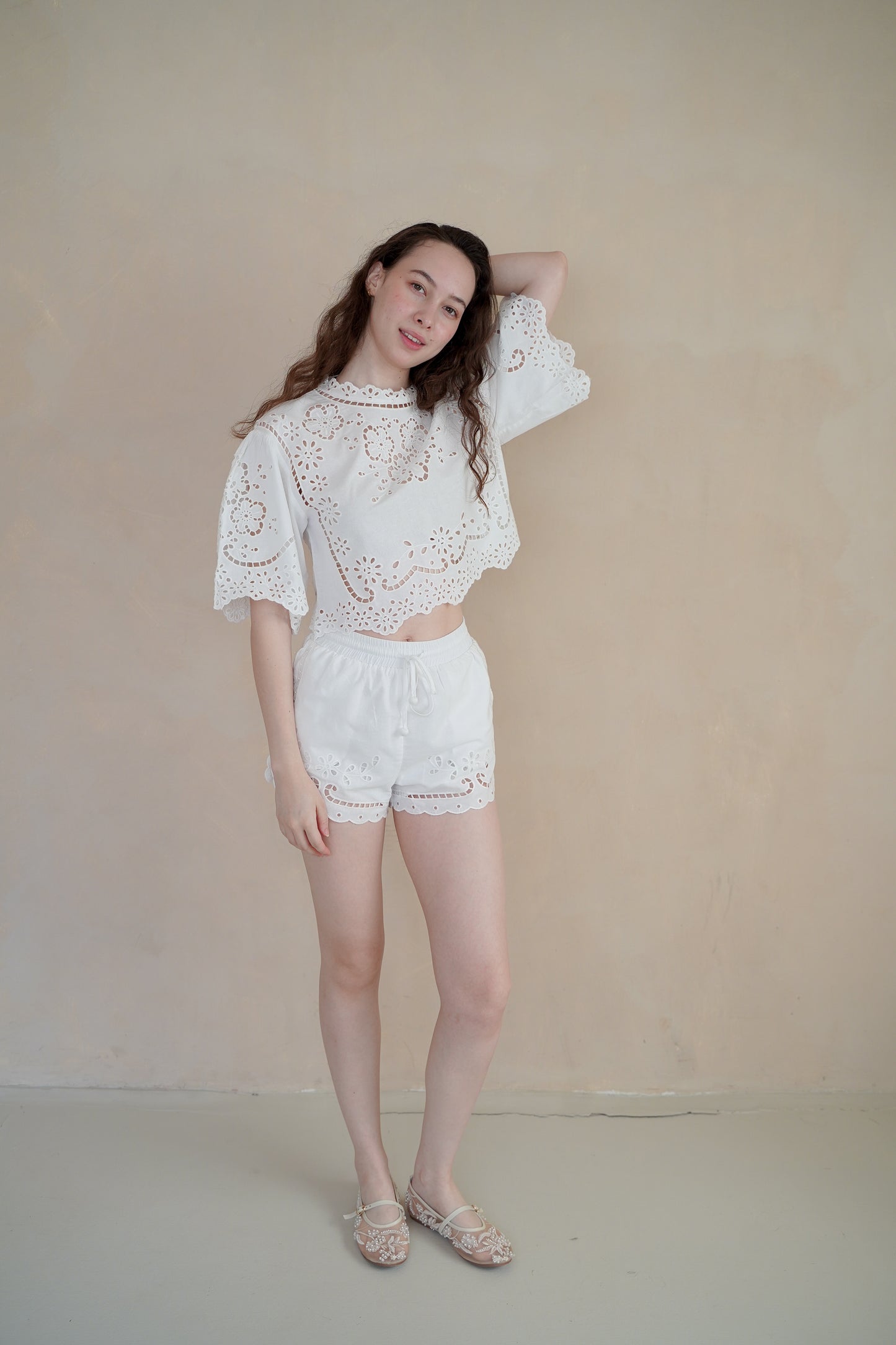 KELLY EMBROIDERED SHORTS