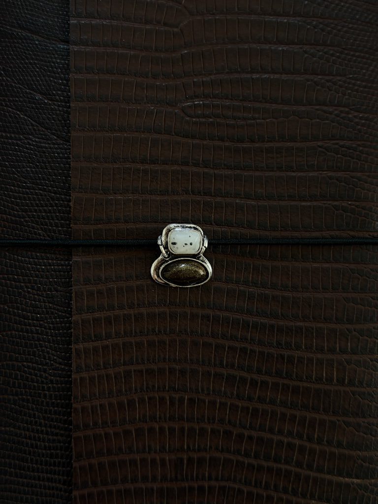 Jeane Leather Trifold Journal A5