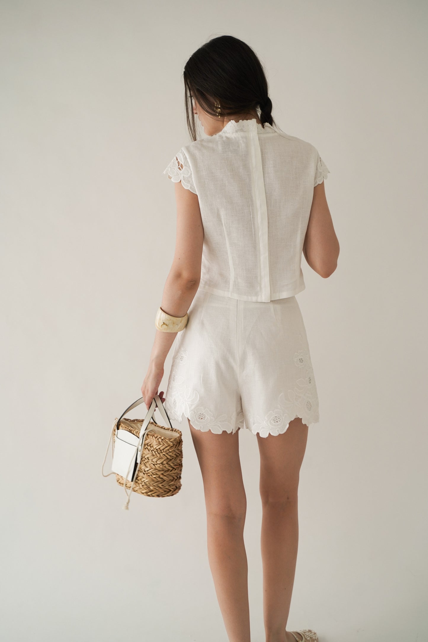 LUNA EMBROIDERED SHORTS