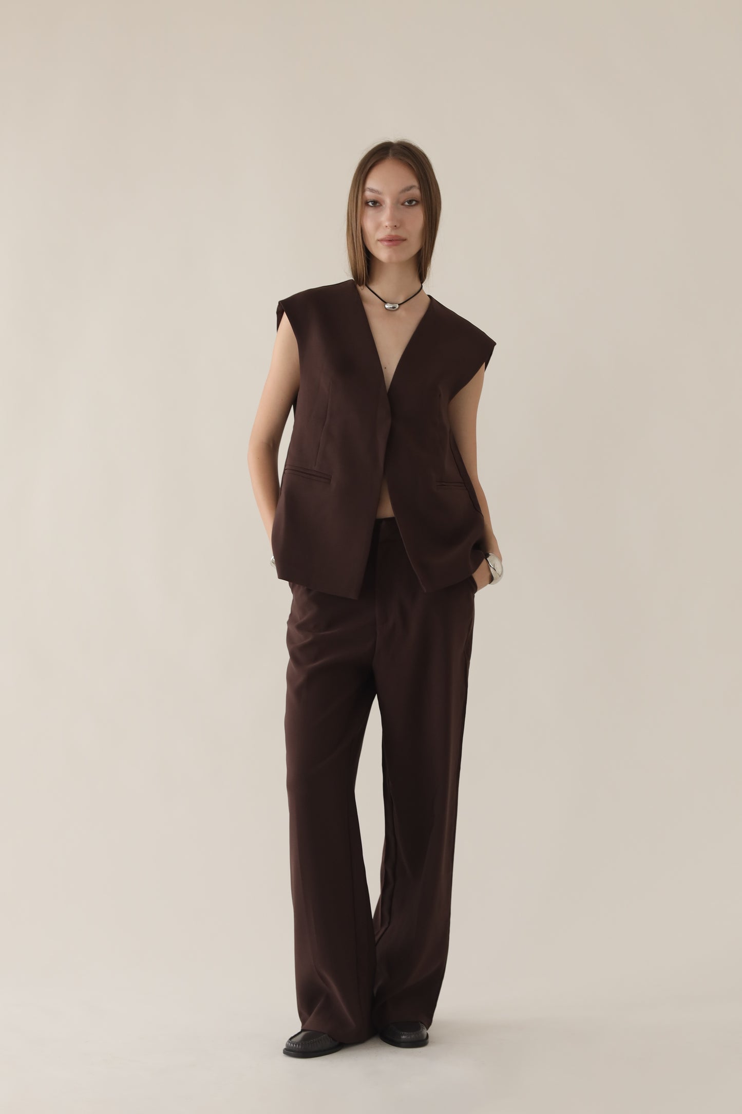 ALONDRA VEST (BROWN)
