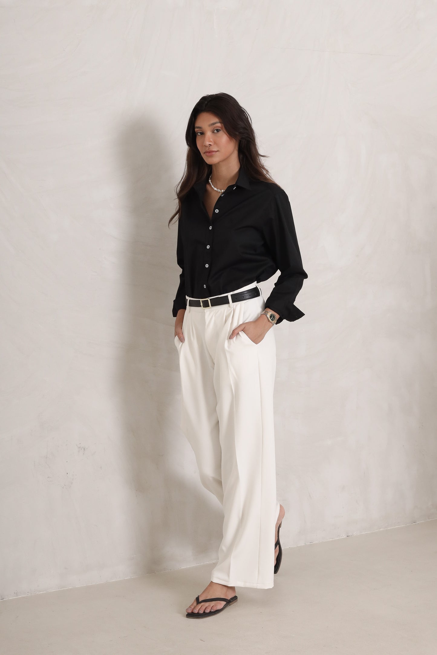TROUSER PANTS (CREAM)