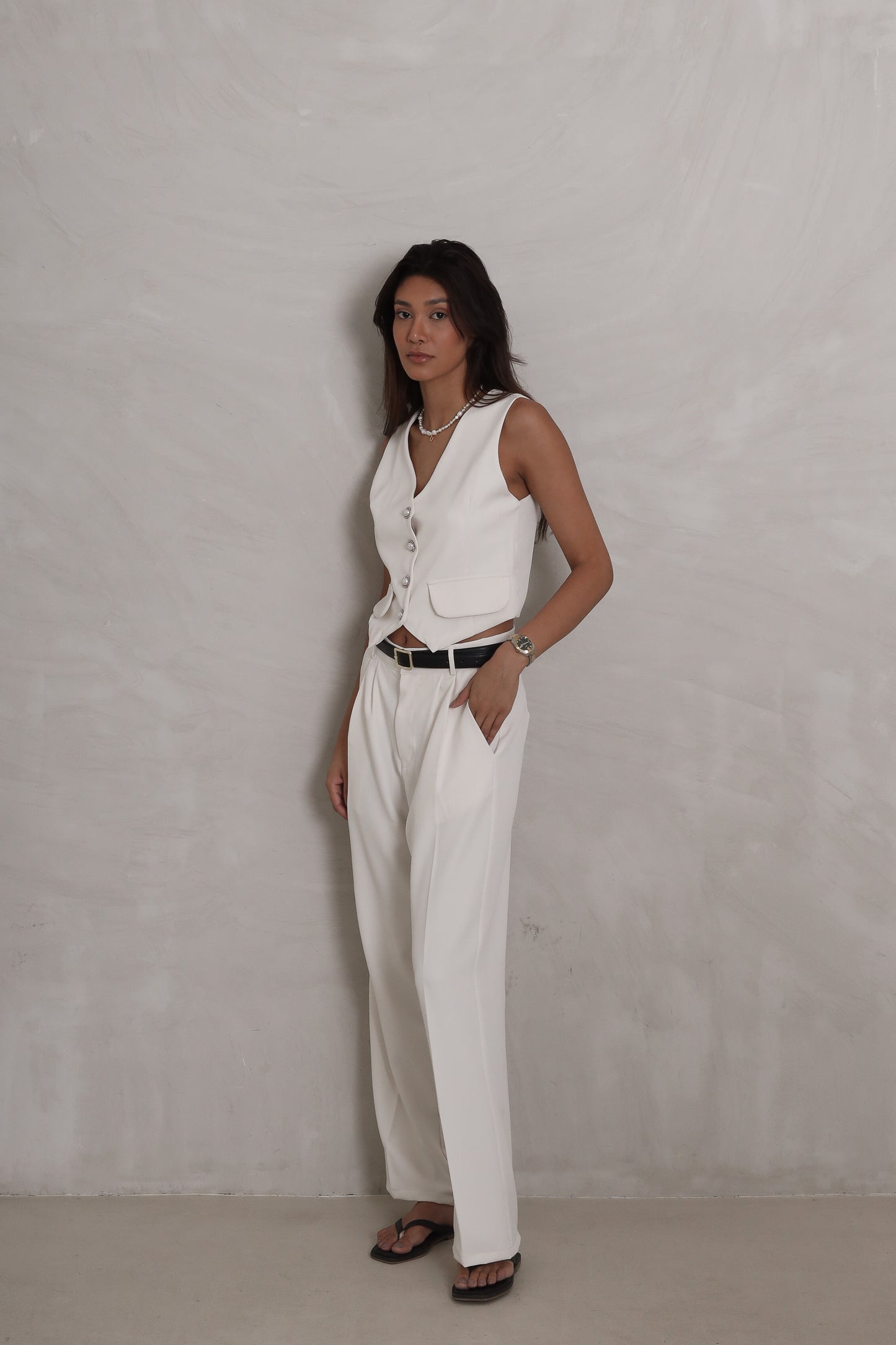 TROUSER PANTS (CREAM)