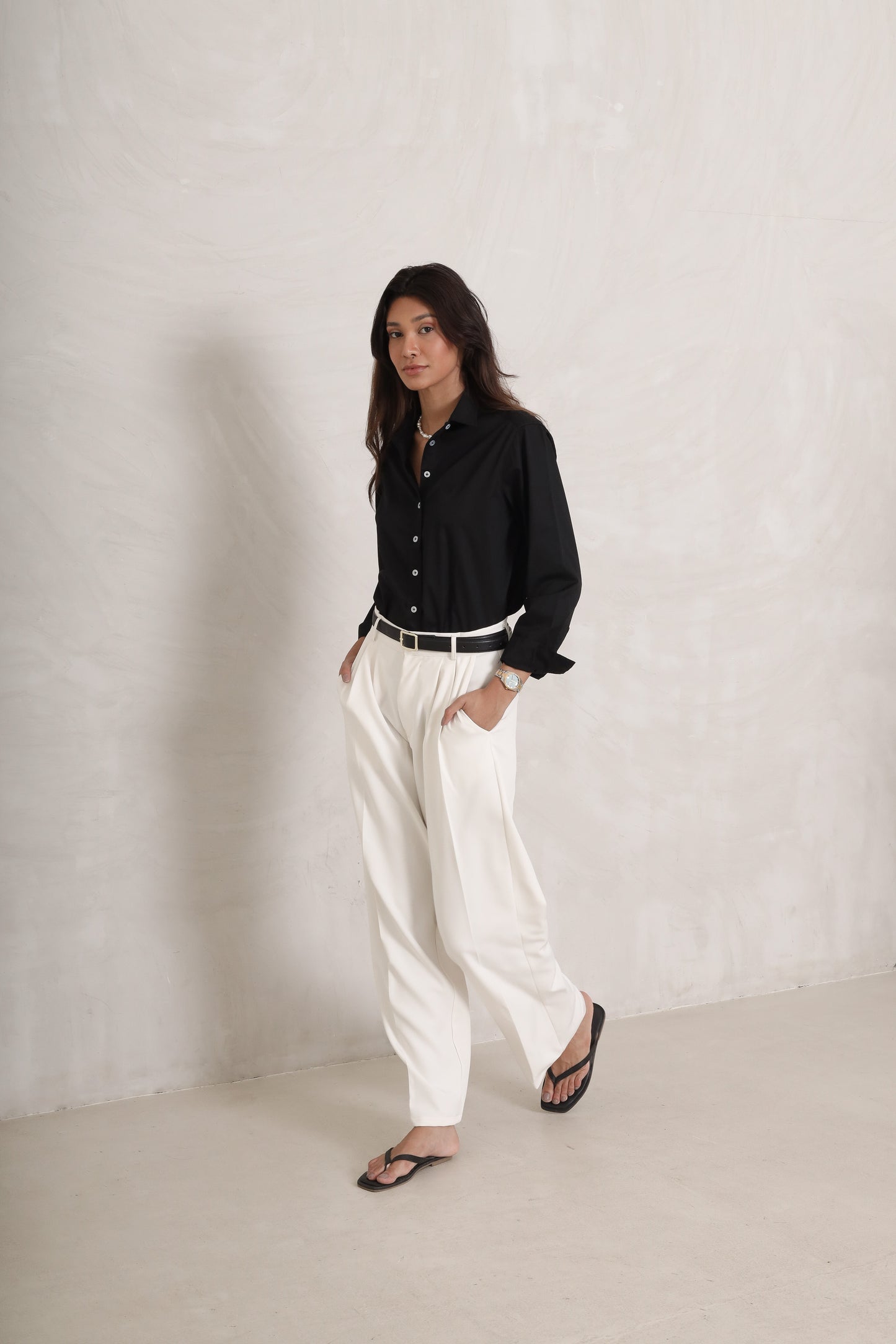 TROUSER PANTS (CREAM)