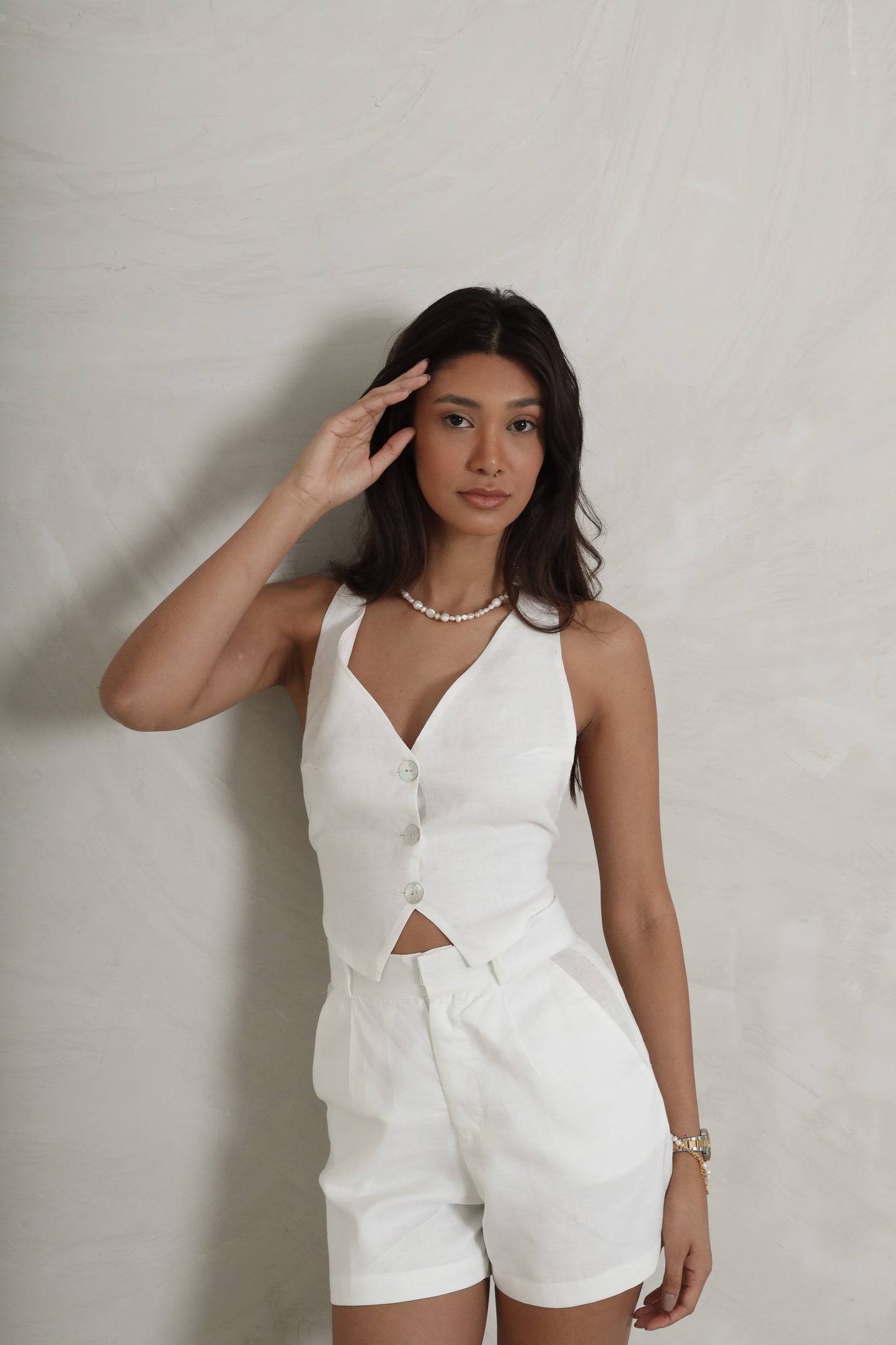 LINEN SHORTS