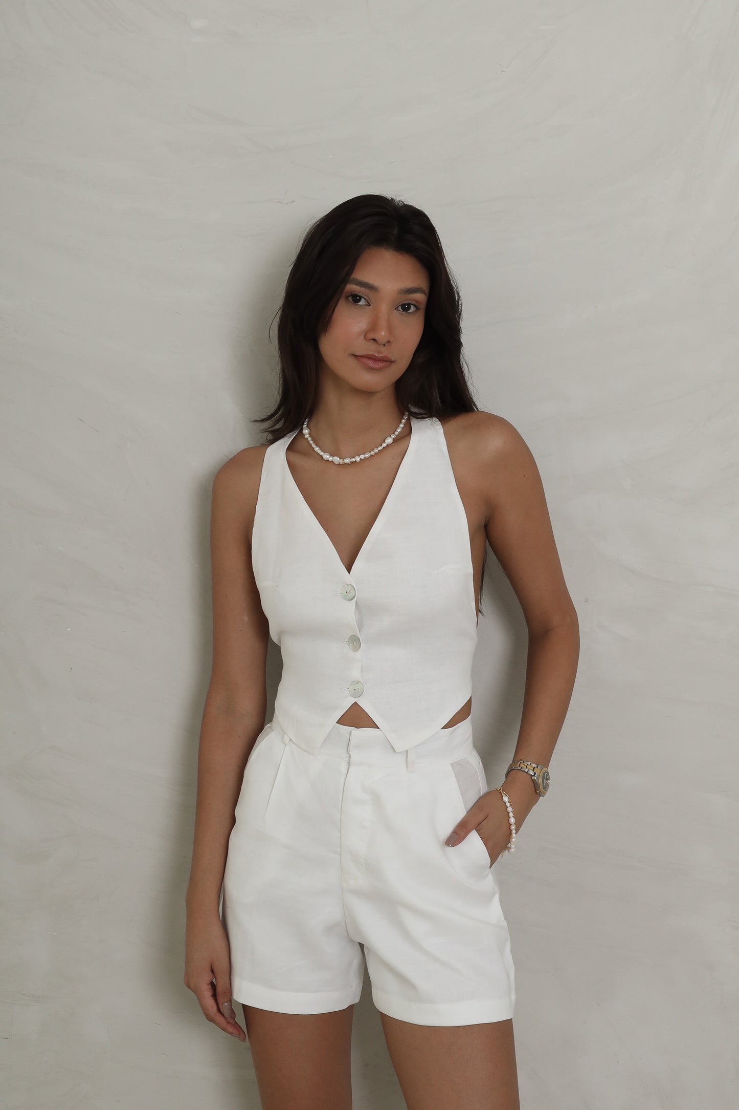 LINEN SHORTS