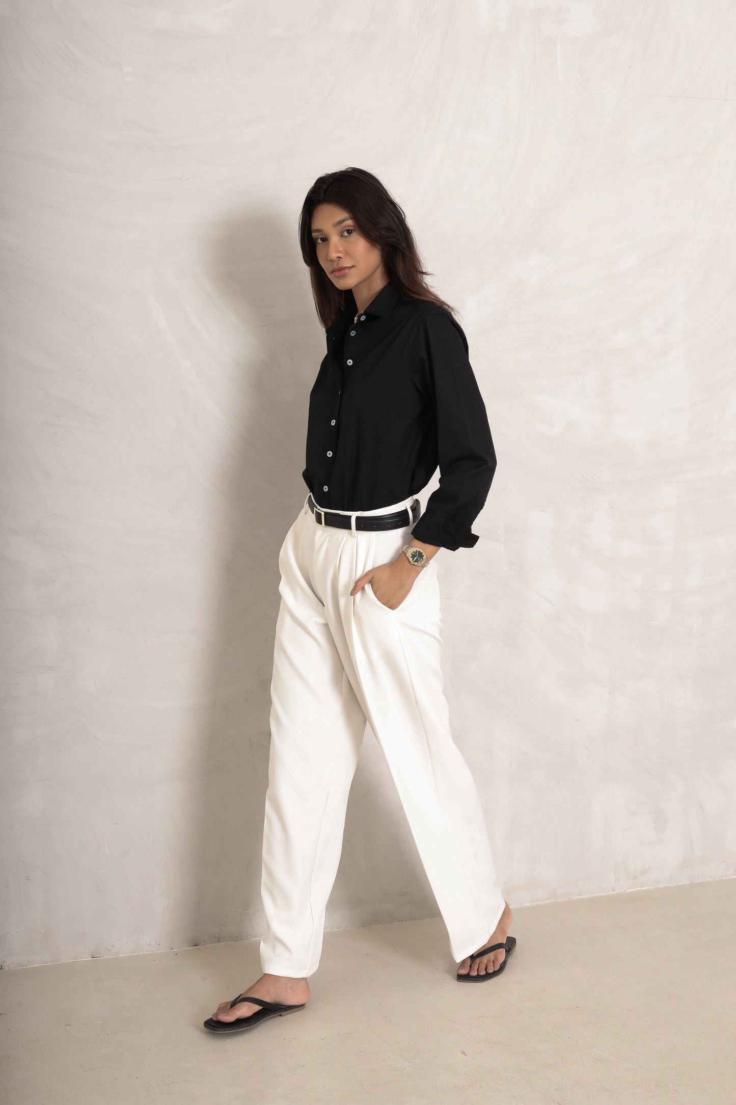 TROUSER PANTS (CREAM)