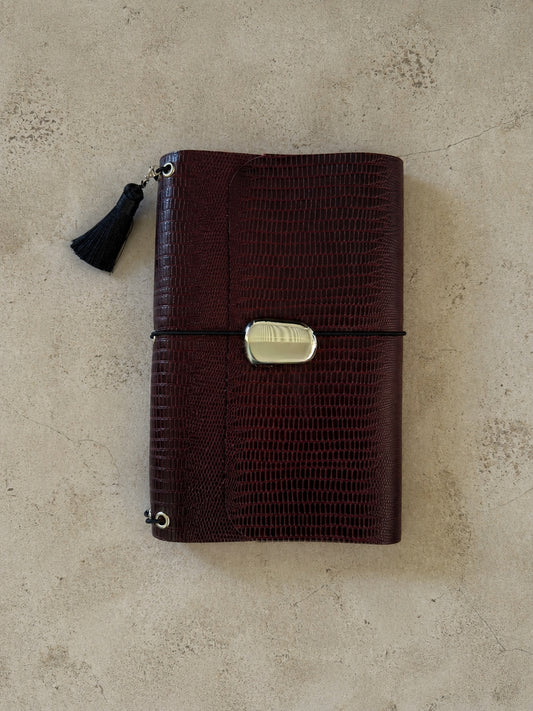 Chiara Trifold Leather Folio A5