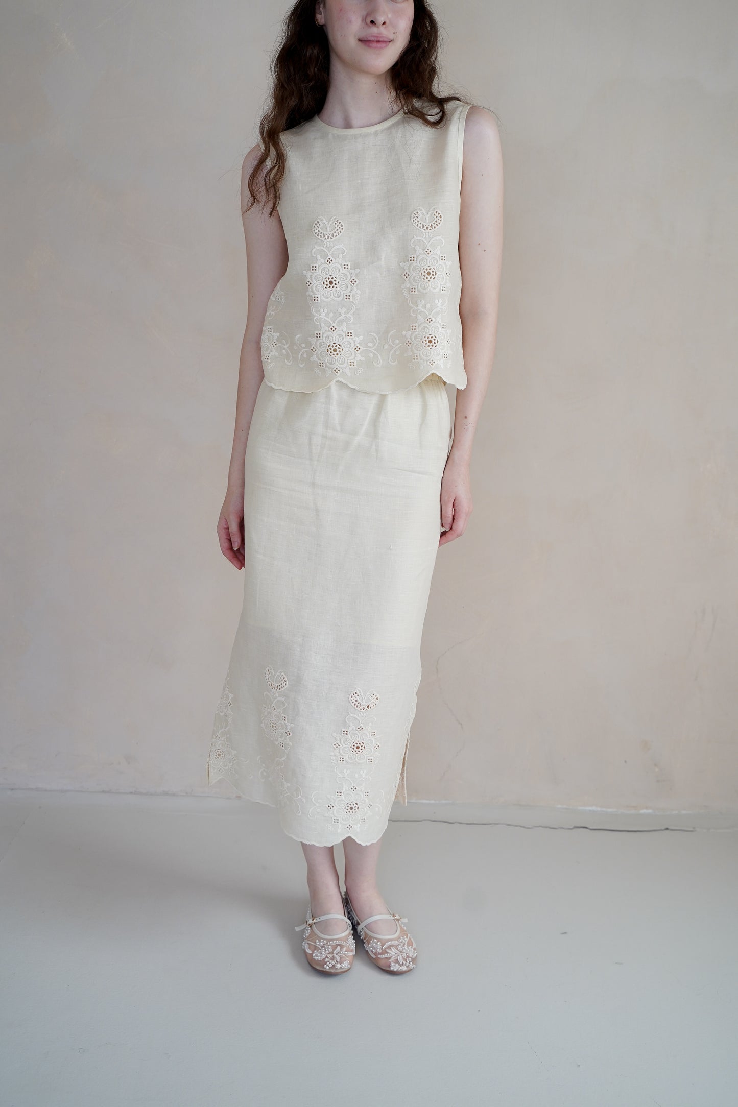 ZUNA LINEN SKIRT