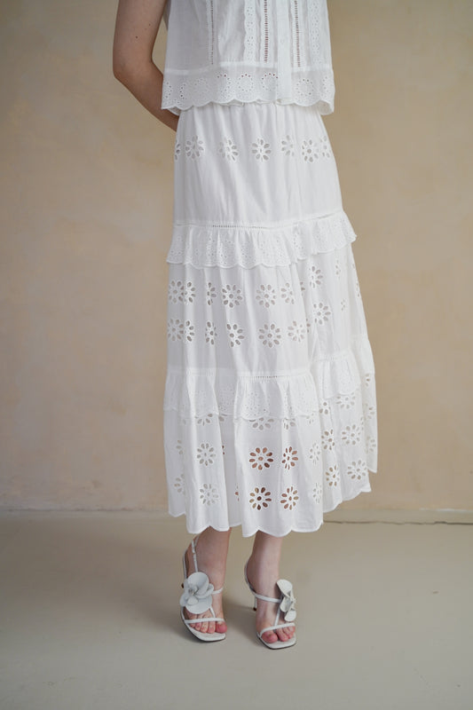 LOUISE EYELET SKIRT