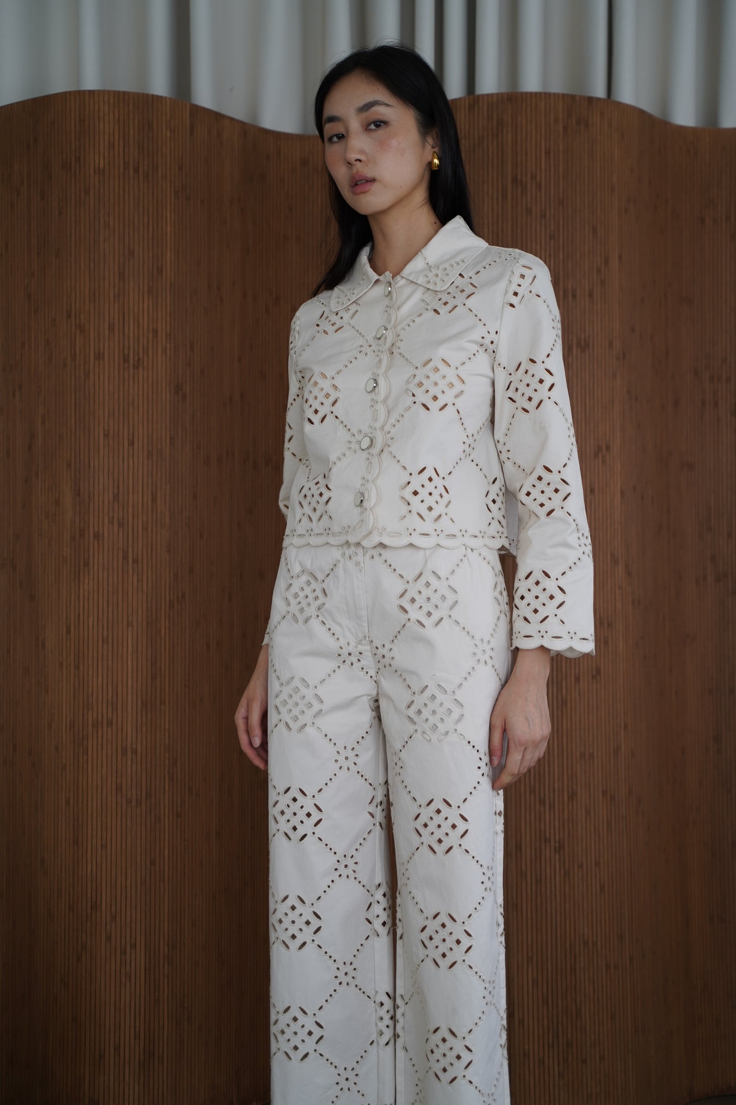 ALORA EYELET OVERSHIRT