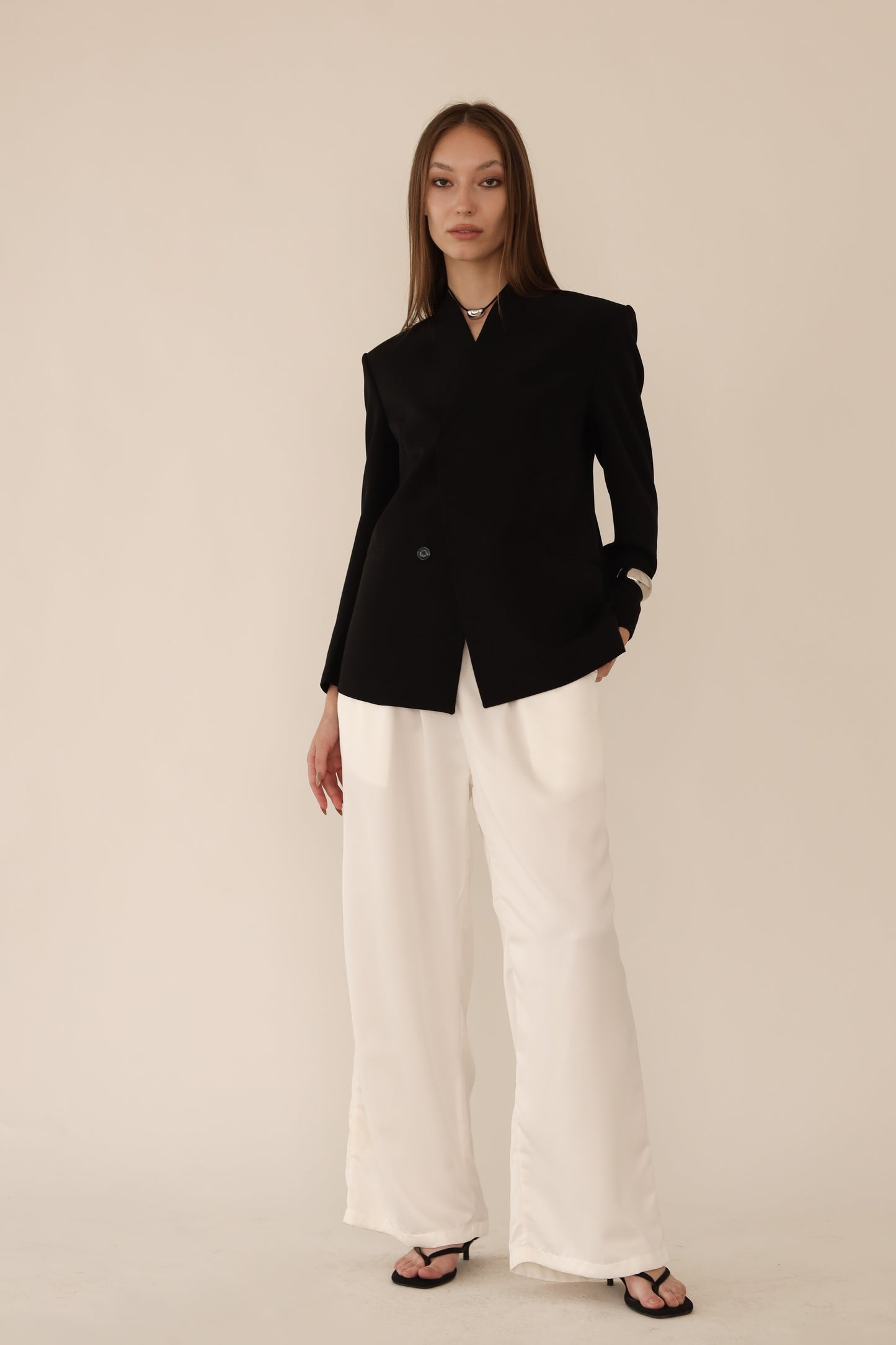 CATANIA SATIN PANTS (WHITE)