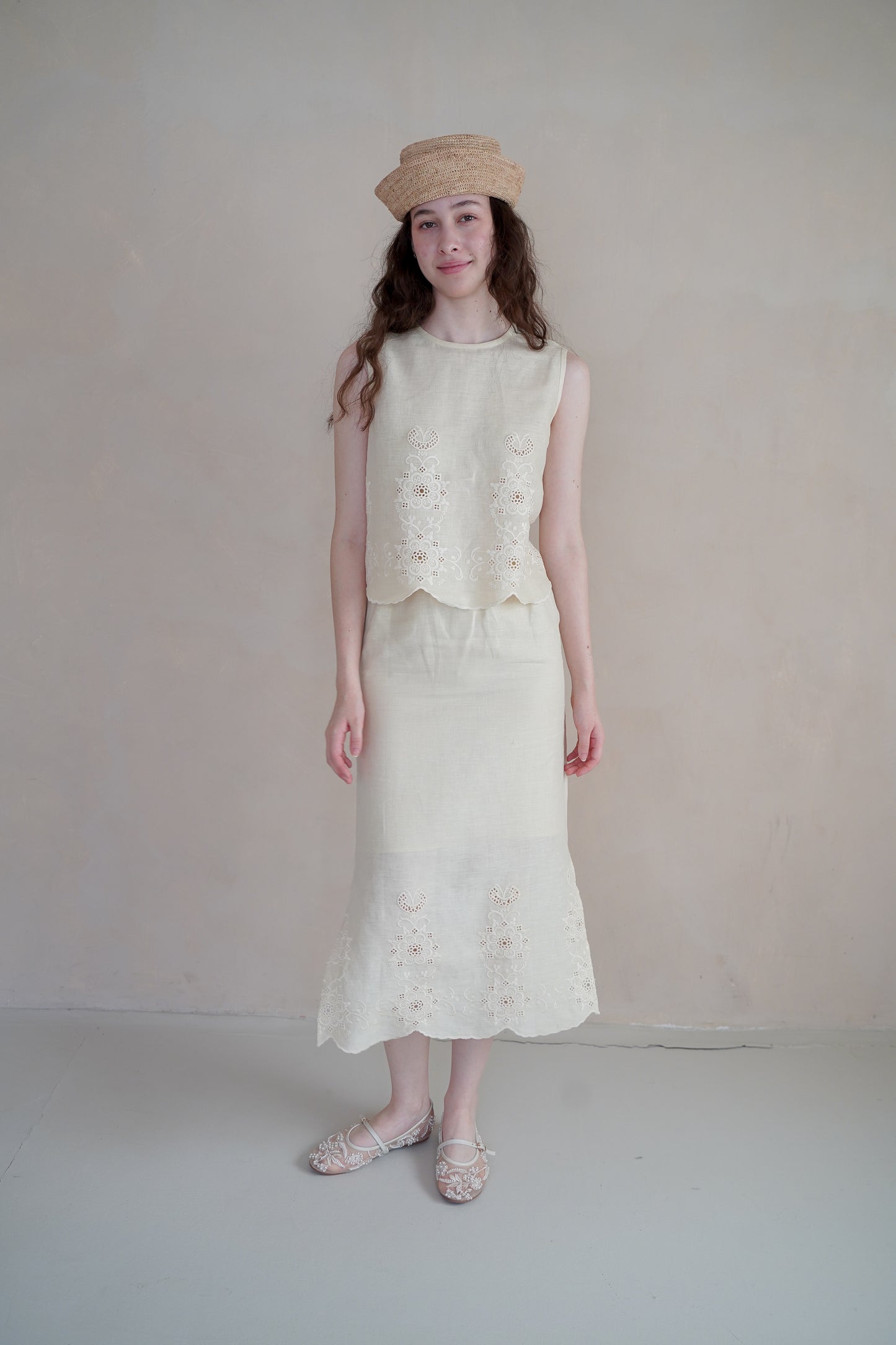 ZUNA LINEN SKIRT