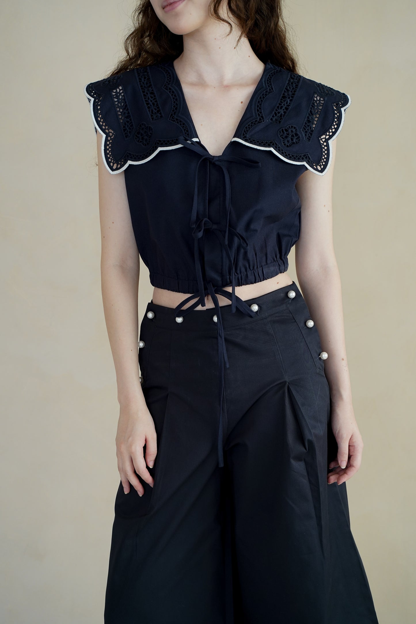 MARINA EMBROIDERED TOP