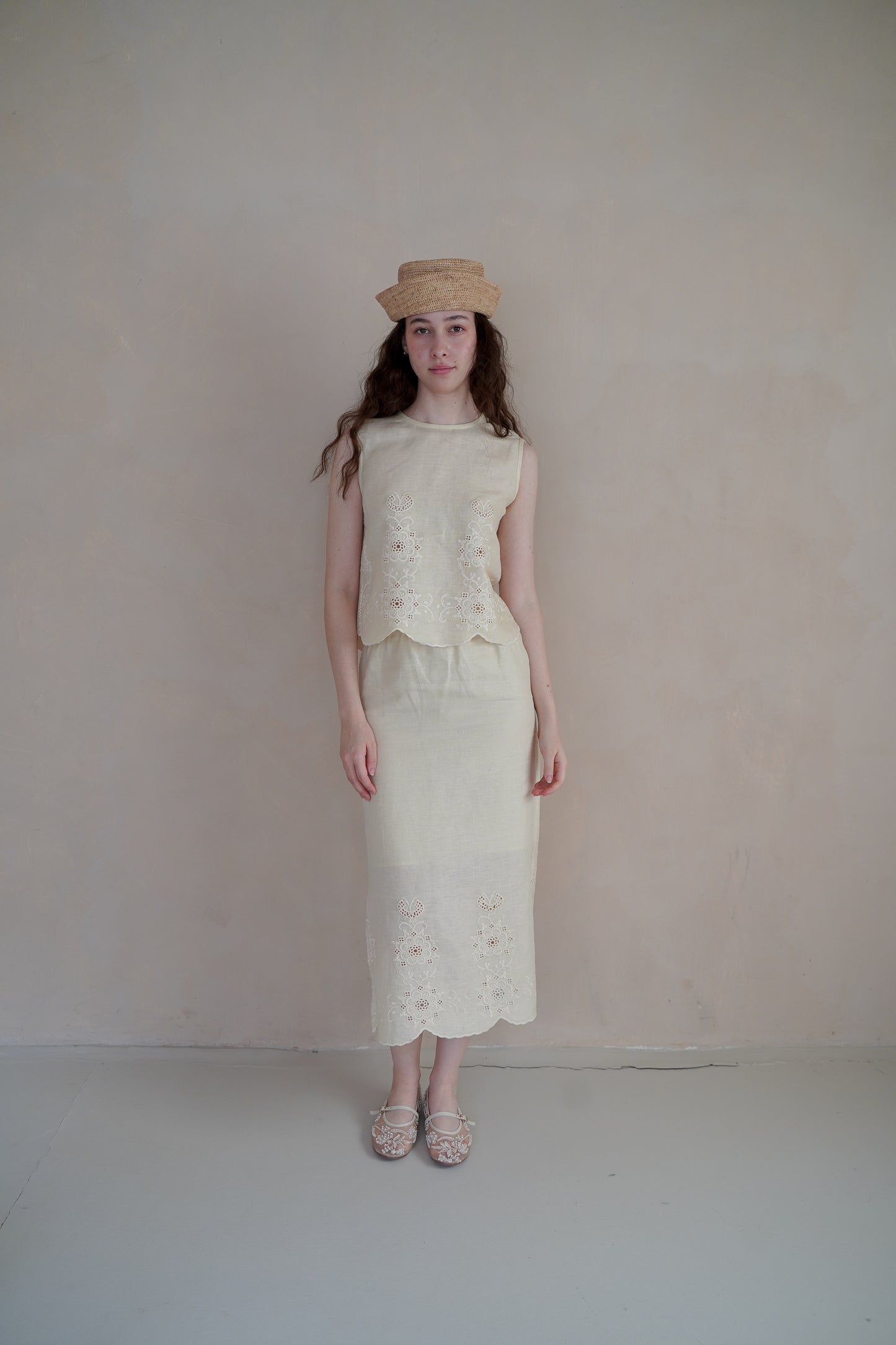 ZUNA LINEN SKIRT