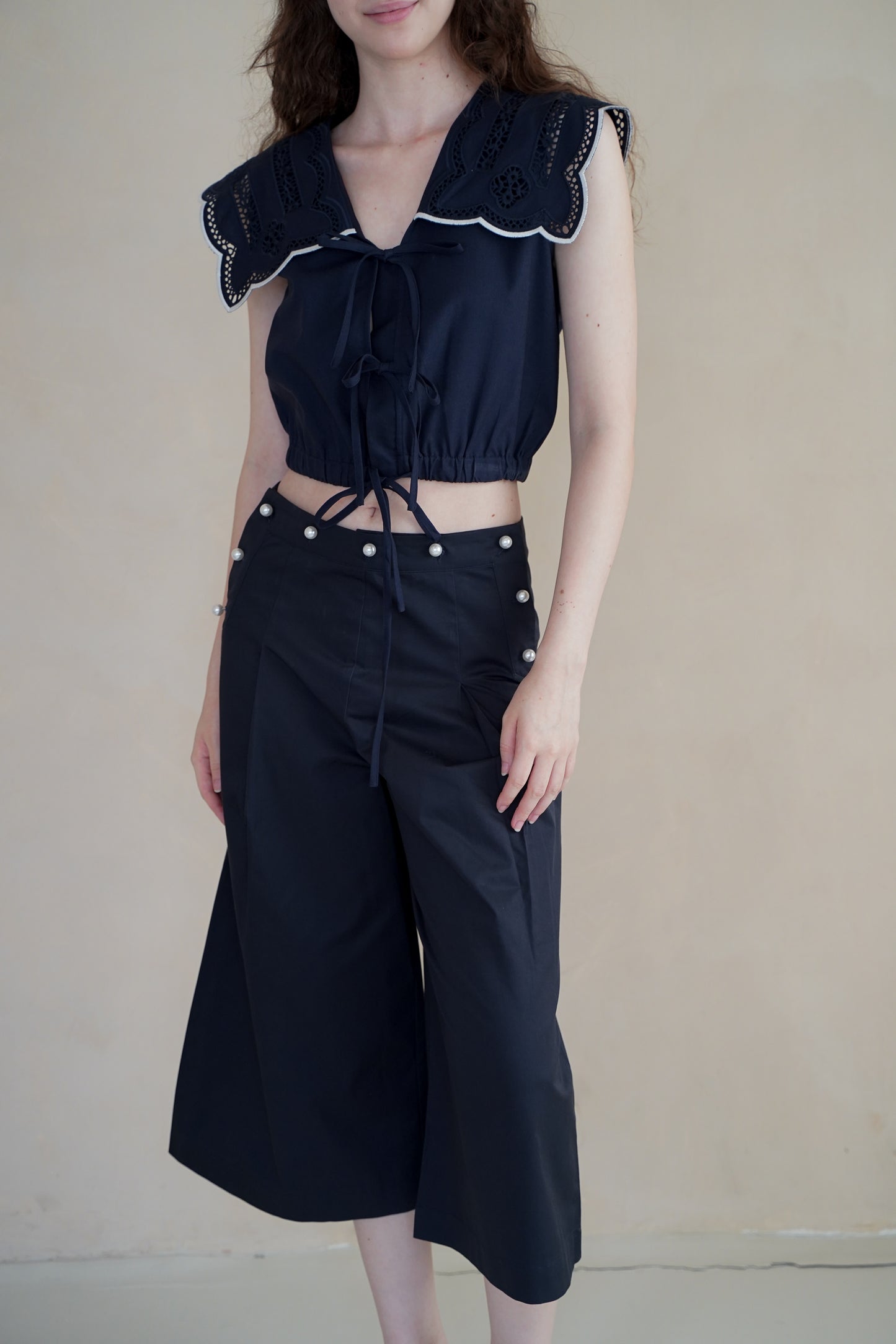 MARINA EMBROIDERED TOP
