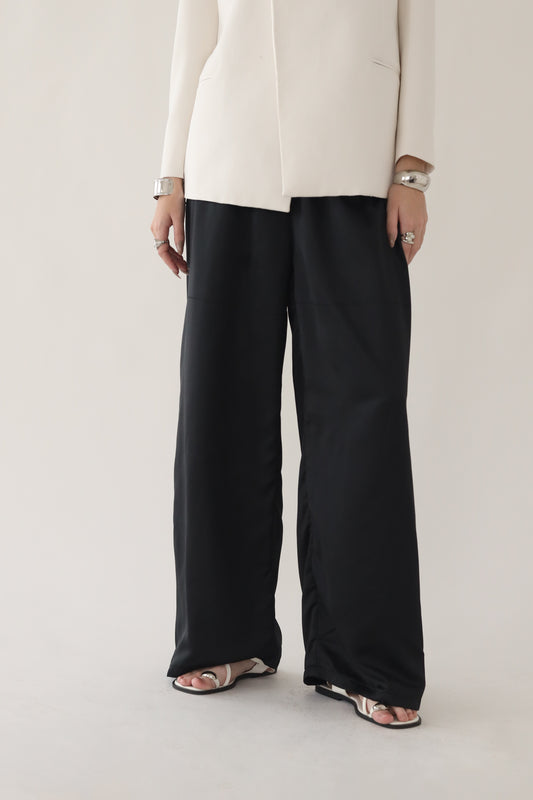 CATANIA SATIN PANTS (BLACK)