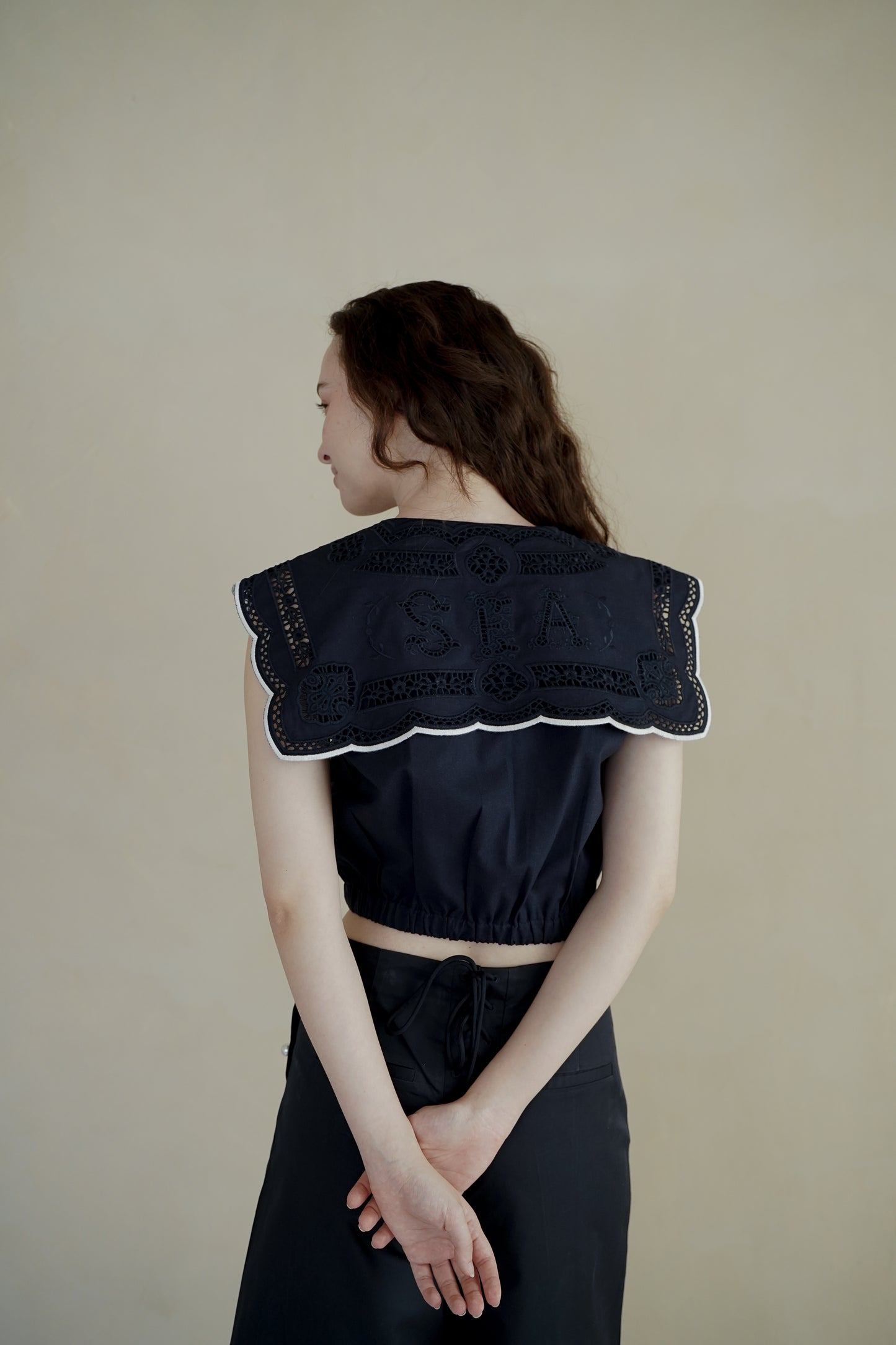 MARINA EMBROIDERED TOP