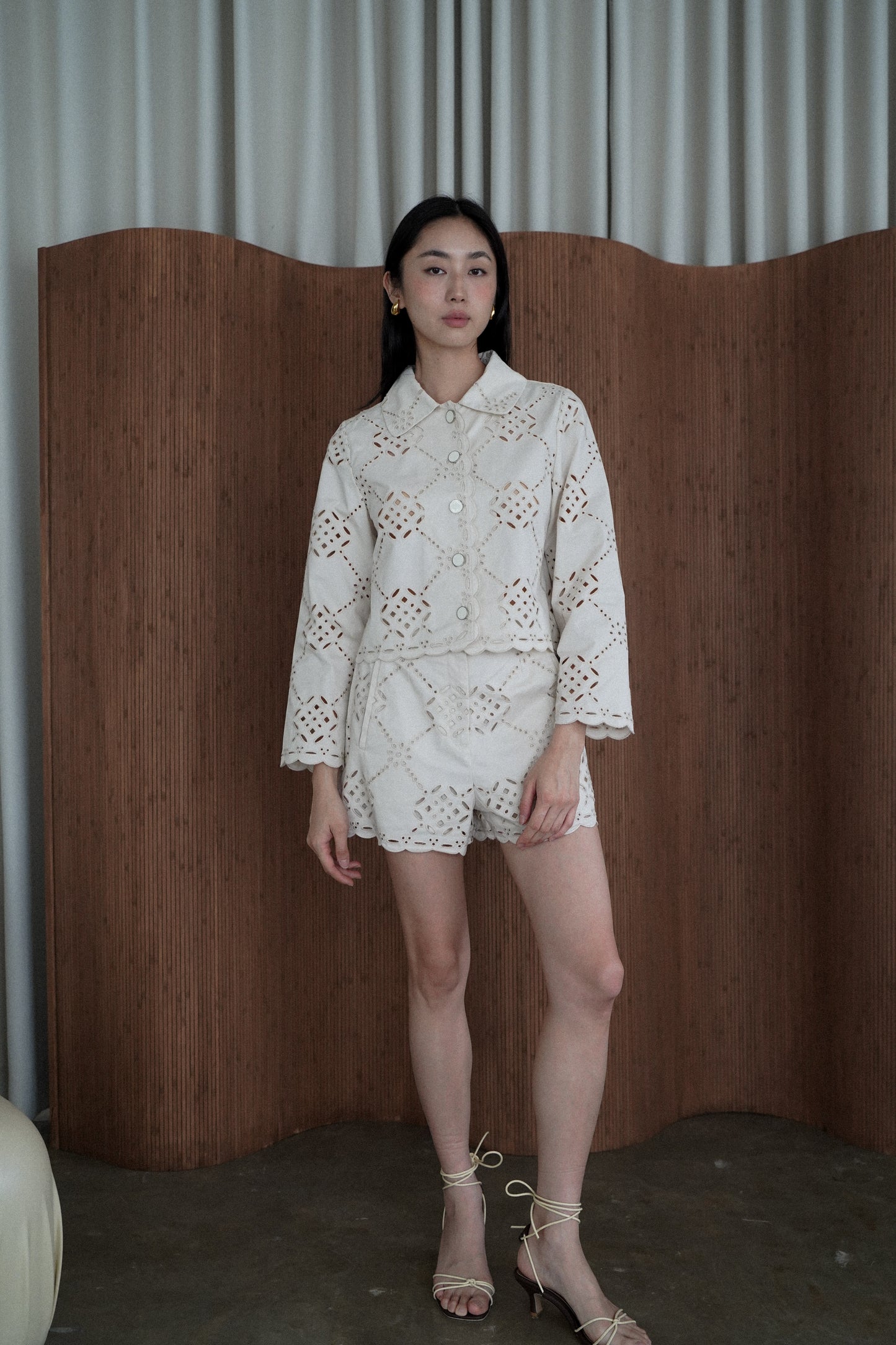 ALORA EYELET SHORTS