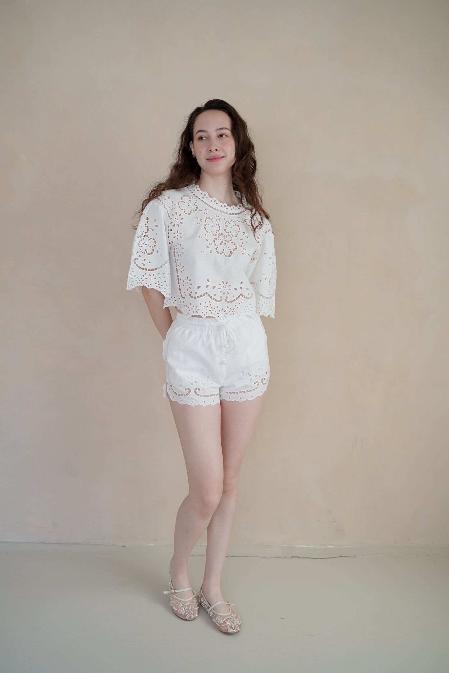 LORIE EMRBOIDERED TOP