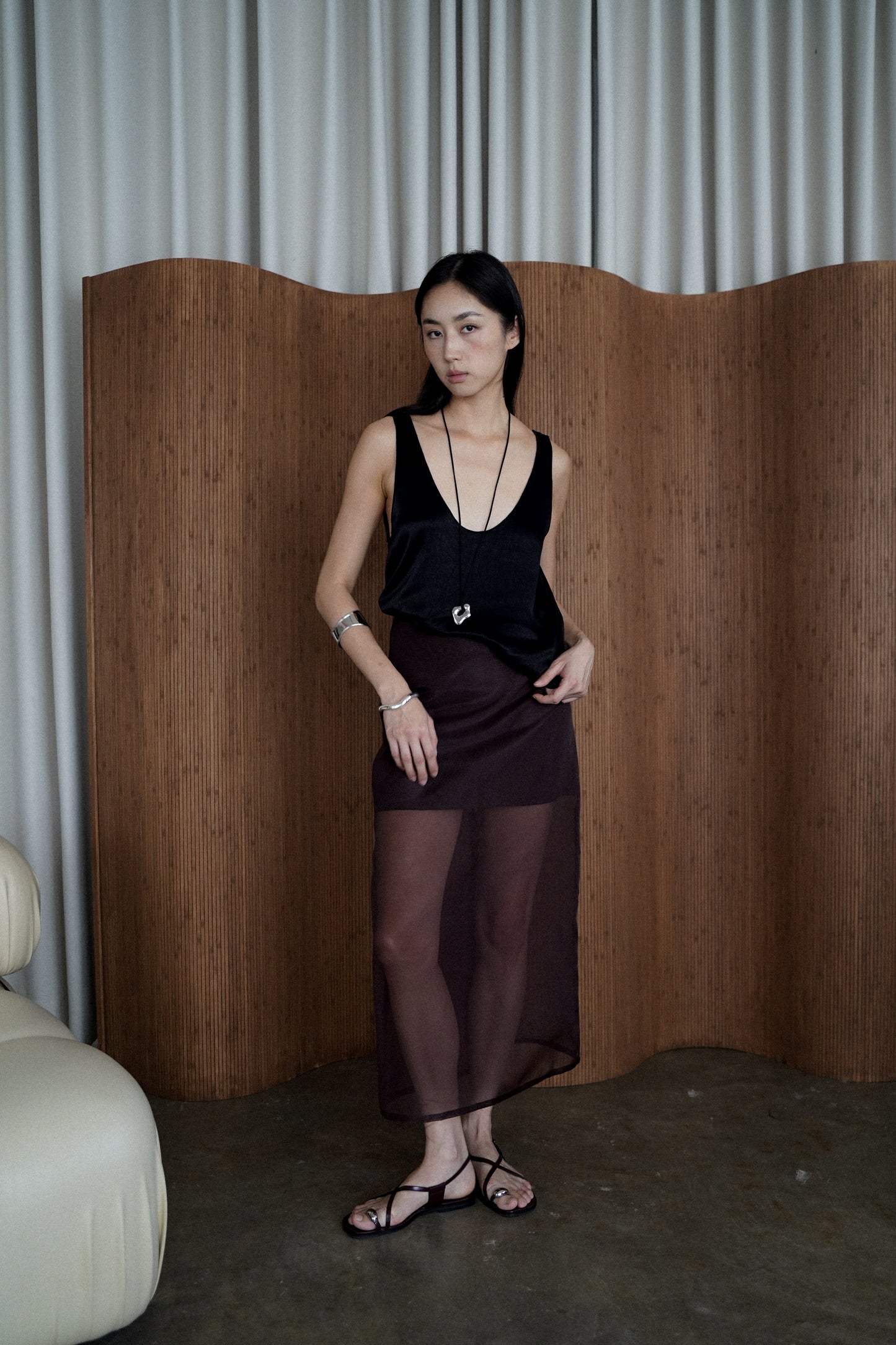 CLO SKIRT (BROWN)