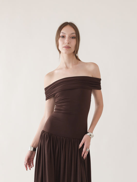 BLANCA DRESS 2.0 (BROWN)