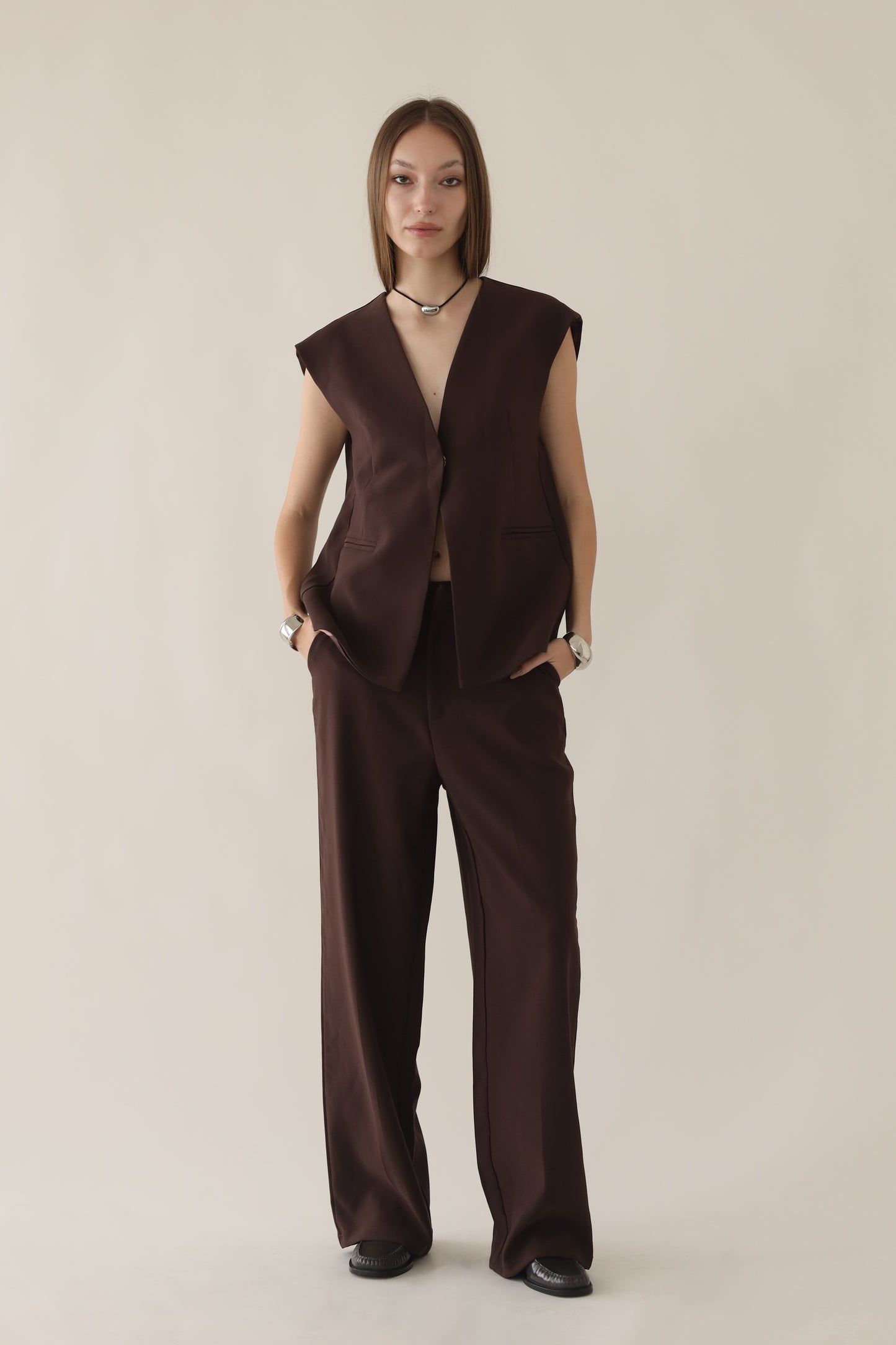 ALONDRA TROUSERS (Brown)