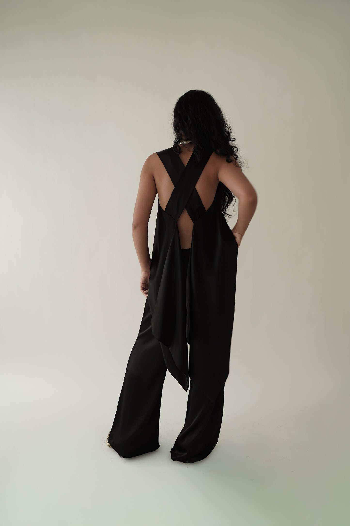 Salome Backless Top (Black)