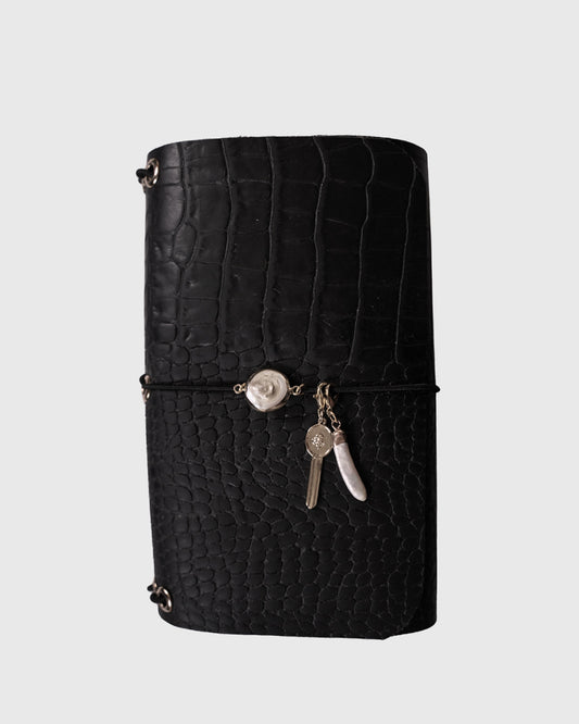 MATHILDE Trifold Leather Folio A6