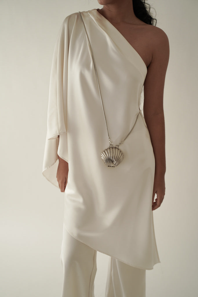 Mallory Asymmetrical Top (Cream)