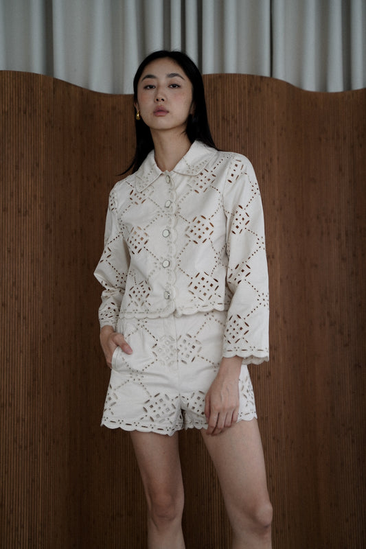 ALORA EYELET SHORTS