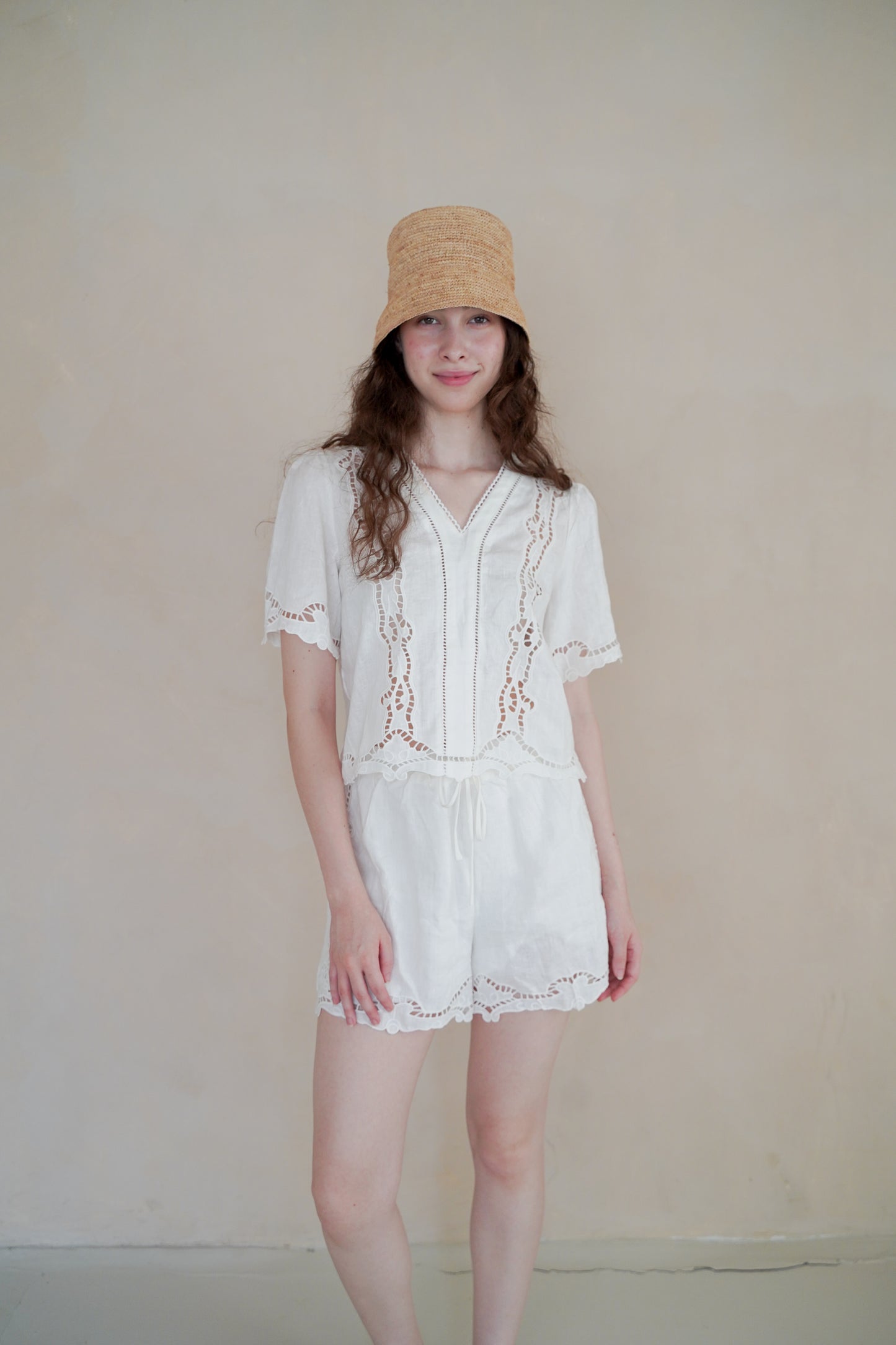 PARIS EMBROIDERED SHORTS