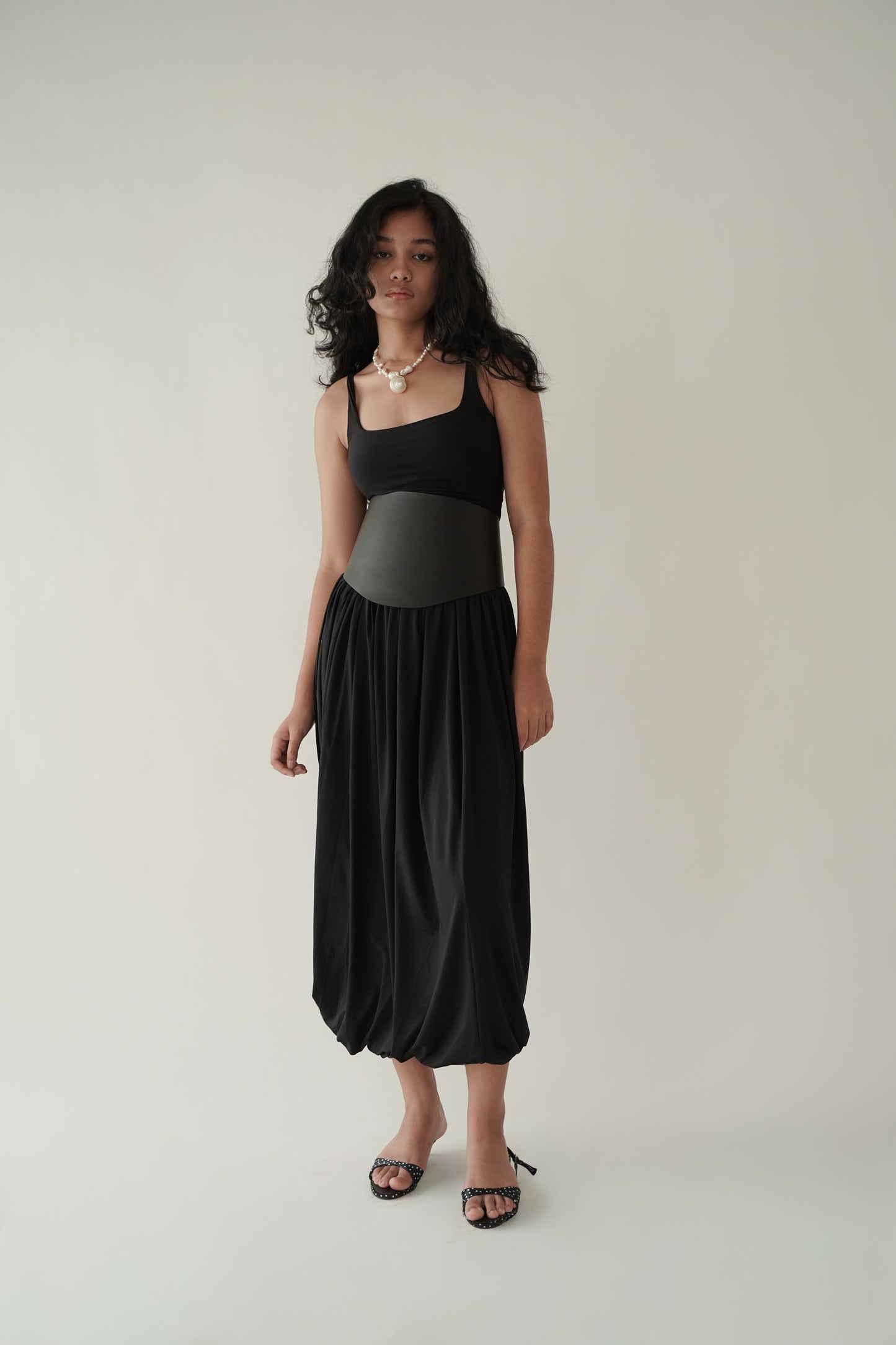 Roanne Bubble Skirt (Black)
