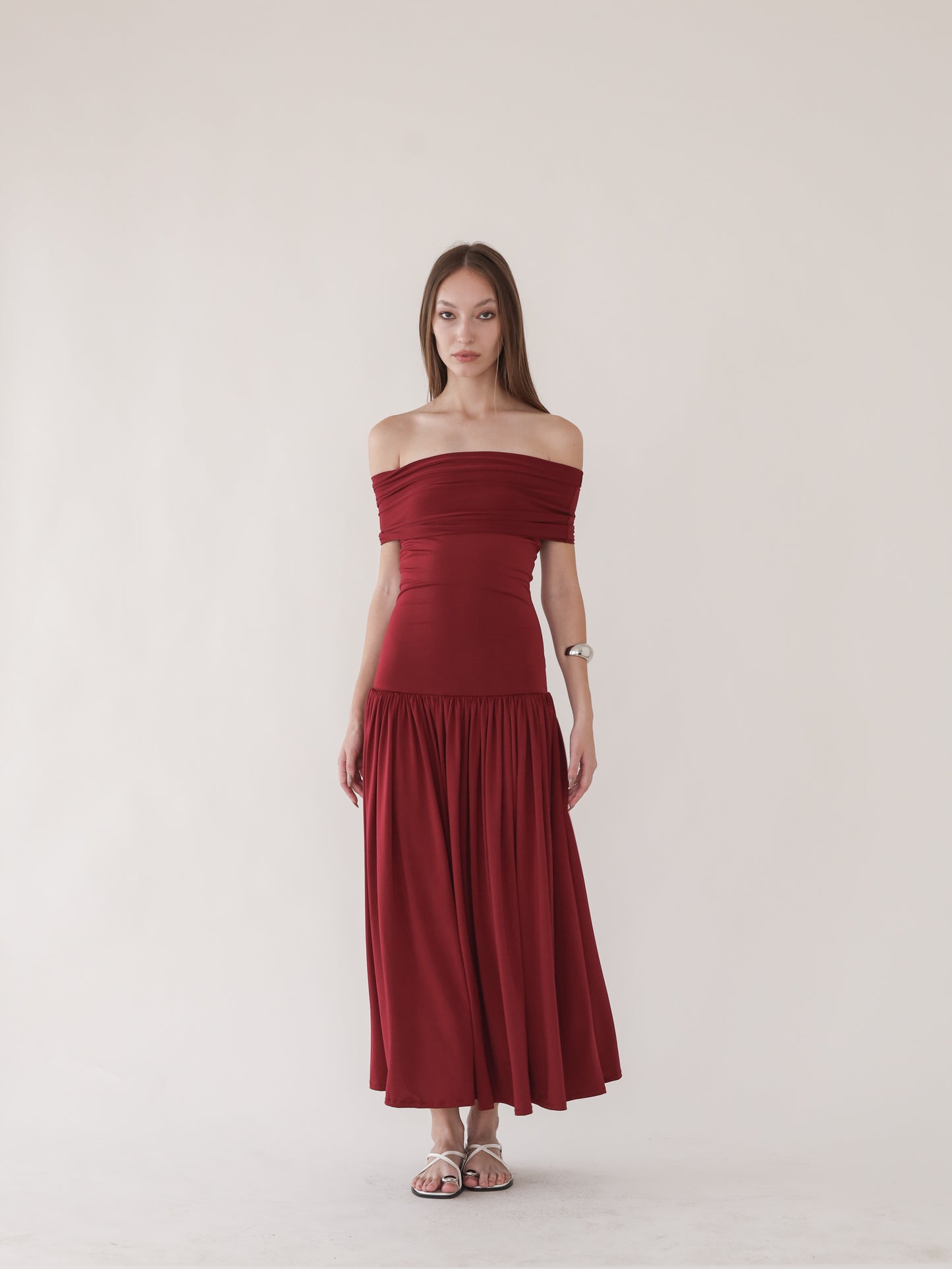 BLANCA DRESS 2.0 (BURGUNDY)