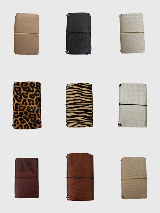 CUSTOM TRIFOLD LEATHER FOLIO A6