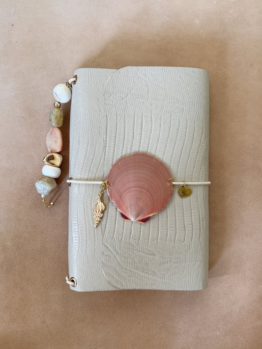 Blanche Trifold Leather Folio A5