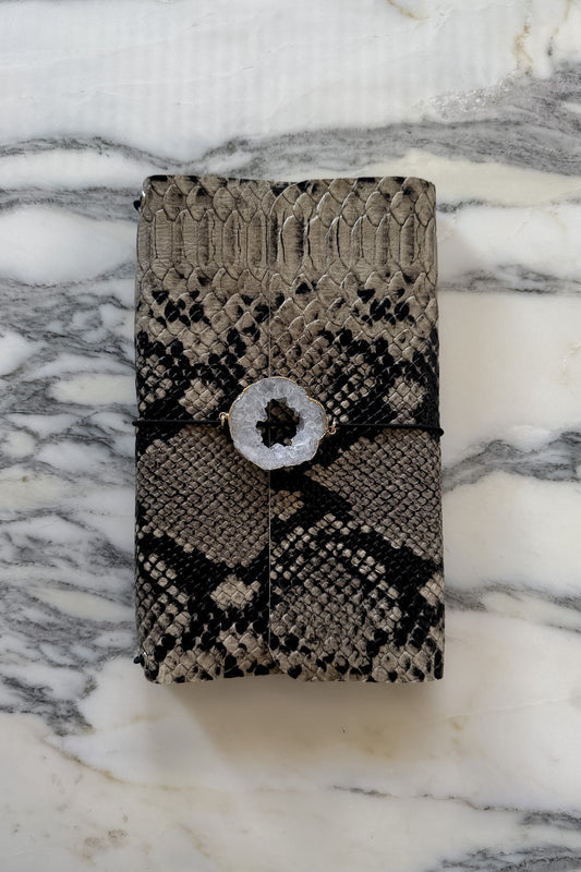 Olive Trifold Leather Folio A5