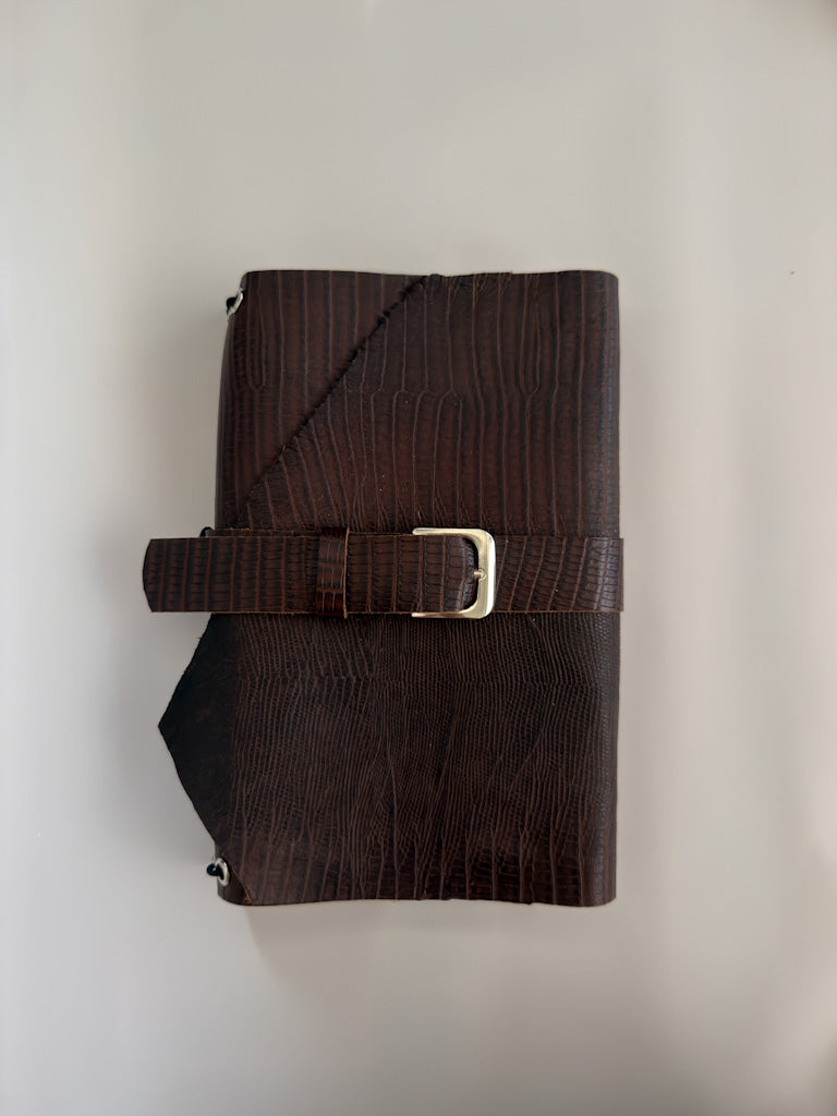 Celestina Trifold Leather Folio A5